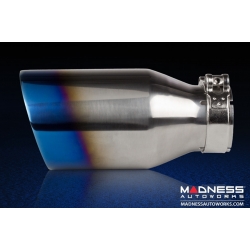 FIAT 500 ABARTH Performance Exhaust by MADNESS - 1.4L Turbo - Dual Tip / Dual Exit - Blue Flame Tips